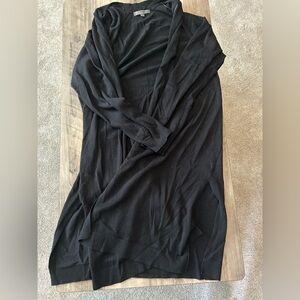 Madison Classic Black Long Cardigan